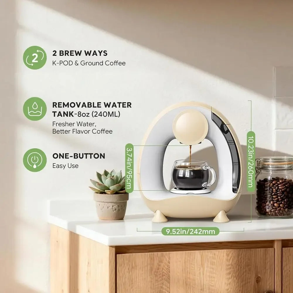 Pod & Grounds Coffee Brewer