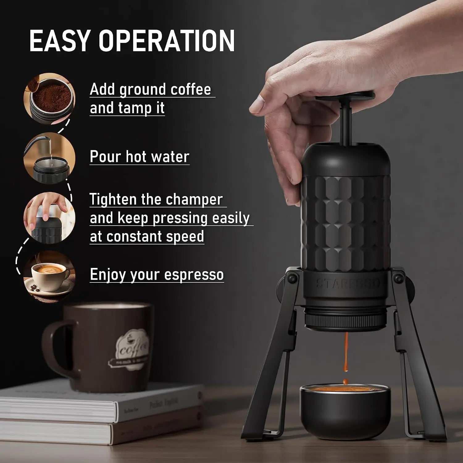 Manual Travel Espresso Press