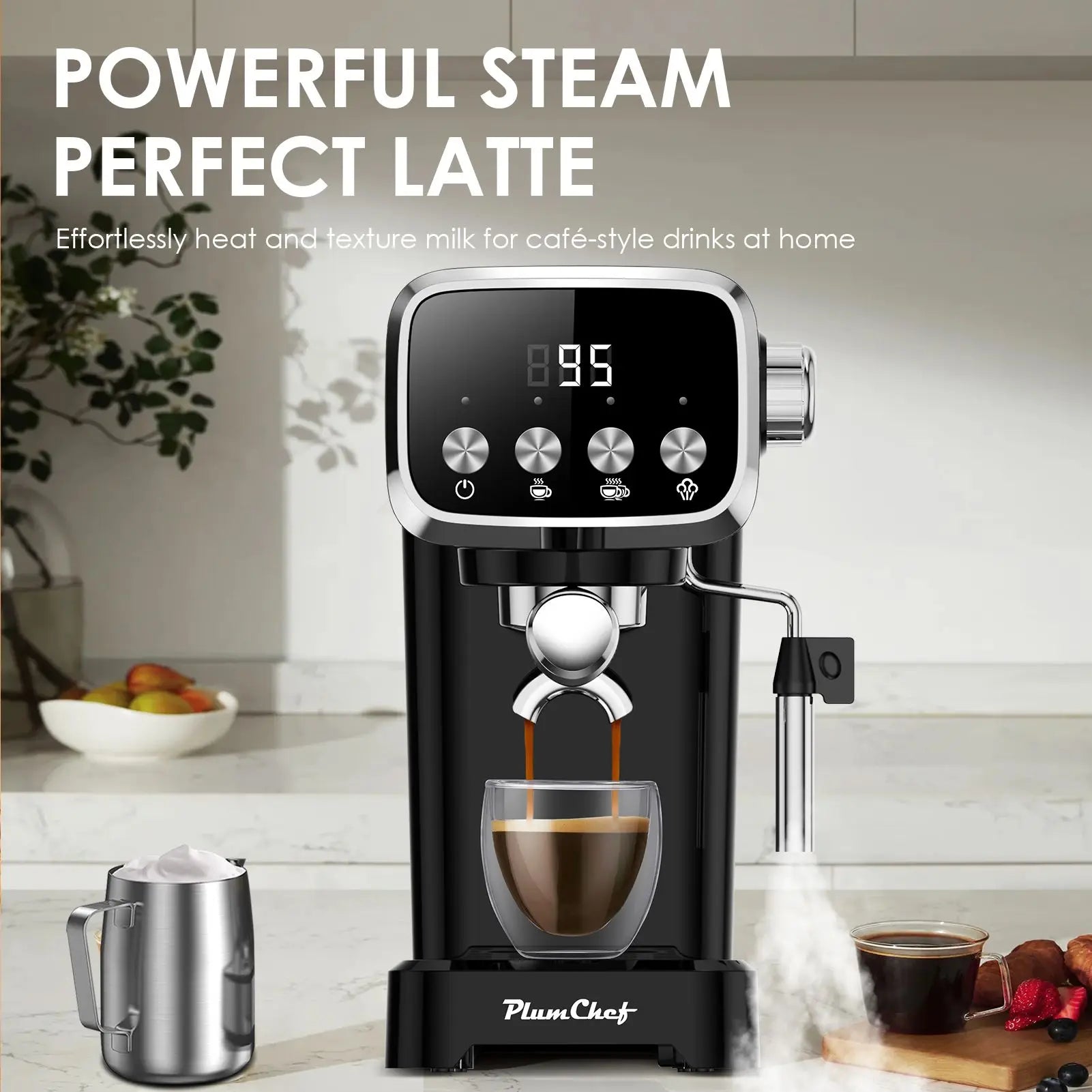 Slim 20-Bar Espresso Machine