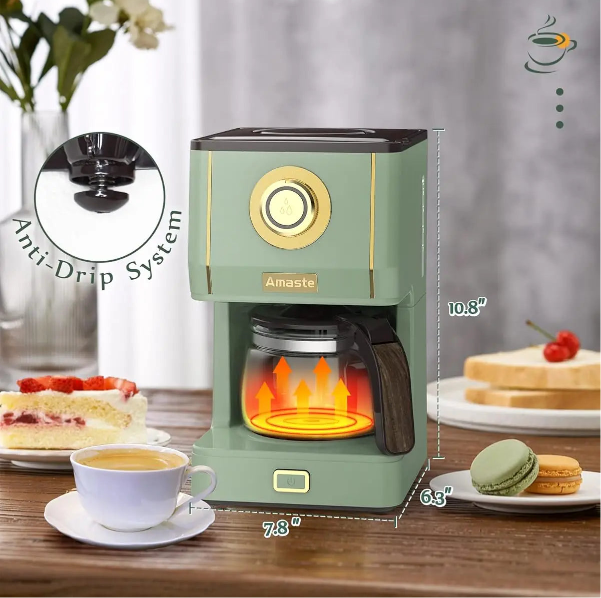 Retro Matcha Drip Machine