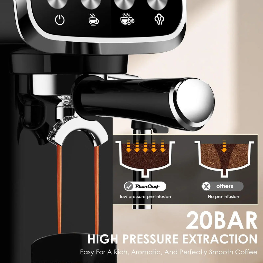 Slim 20-Bar Espresso Machine